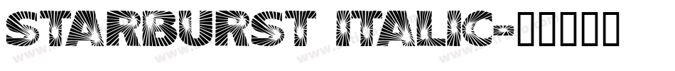 Starburst Italic字体转换
